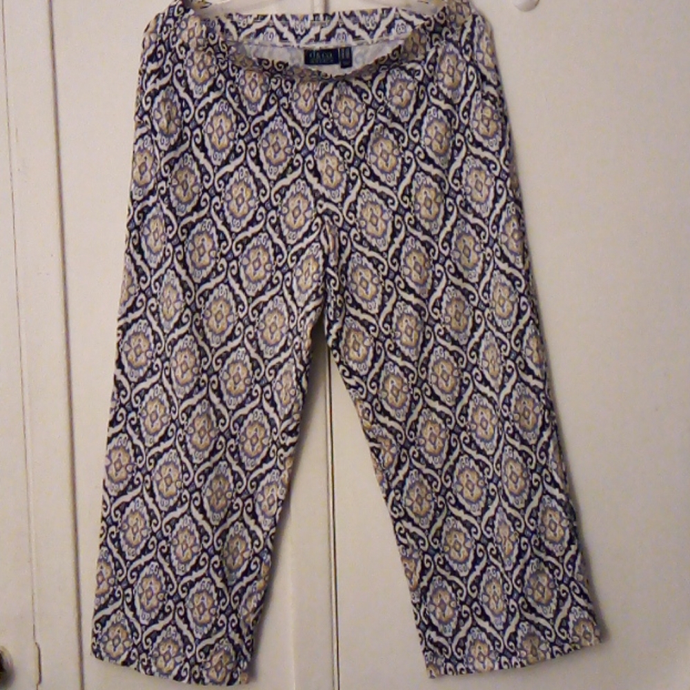 Denim & Co Beach Pull On Crop Pants